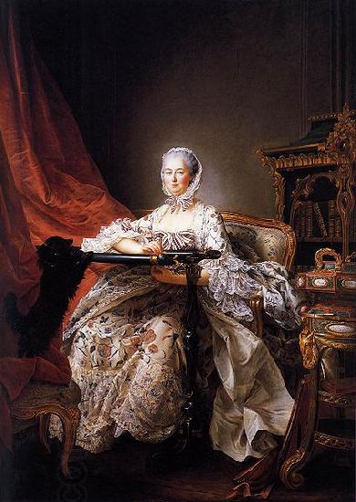 Francois-Hubert Drouais Portrait of Madame de Pompadour at her Tambour Frame oil painting picture